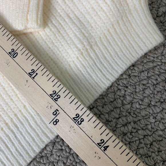 UMGEE Womens Sweater Large Cream Cable Knit Turtle Neck Long Sleeve Pullover NWT - Picture 9 of 13